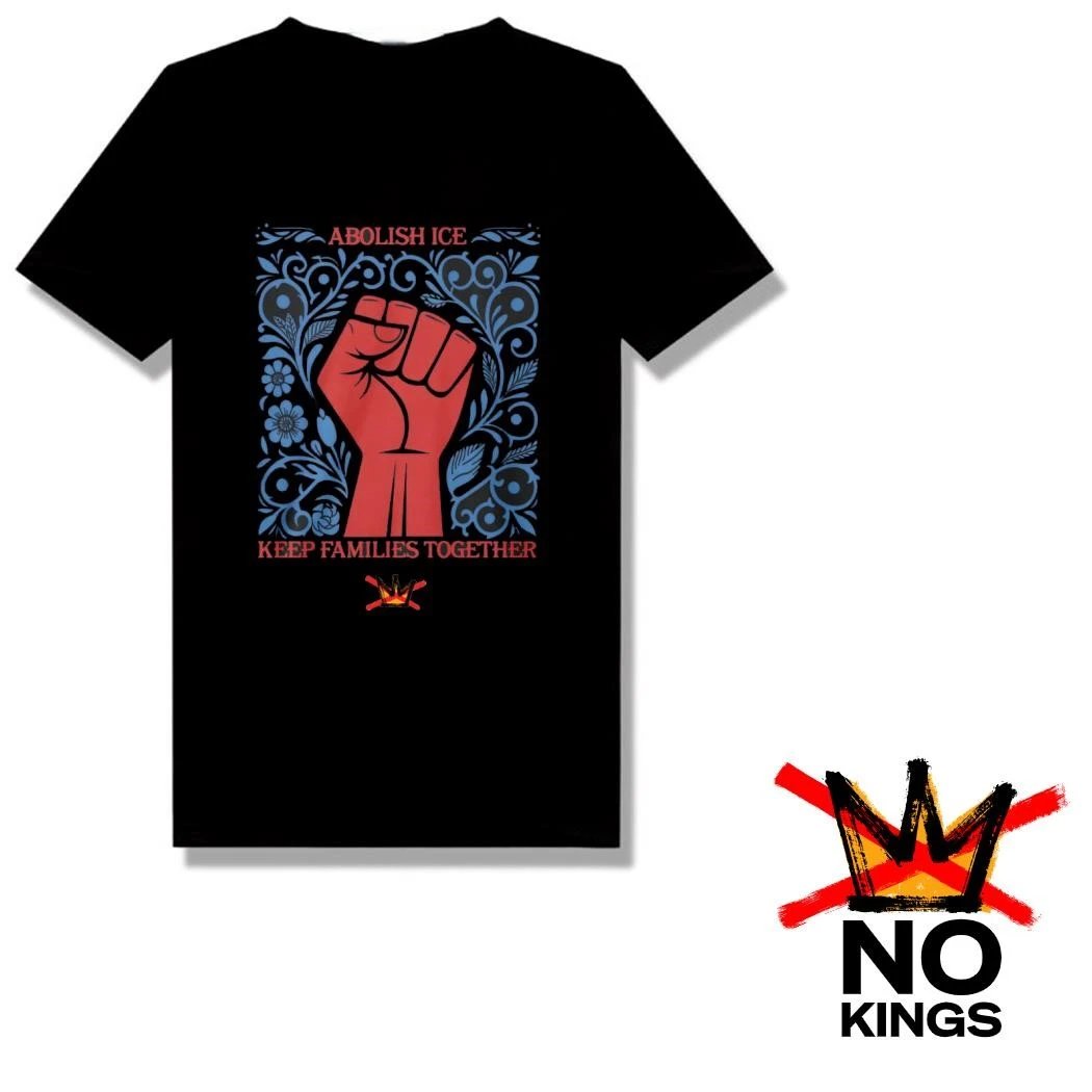 nokingstrump's tweet photo. Stand with families. ❤️✊
Get the Wil Wheaton Abolish ICE – Keep Families Together "No Kings" Tee and wear your message with pride.
👉 https://t.co/C1fQ1EBIWG
#WilWheaton #AbolishICE #KeepFamiliesTogether #NoKings #NoKingsTee #PoliticalShirts #Resist #Activism #Progressive https://t.co/uceA9njphU