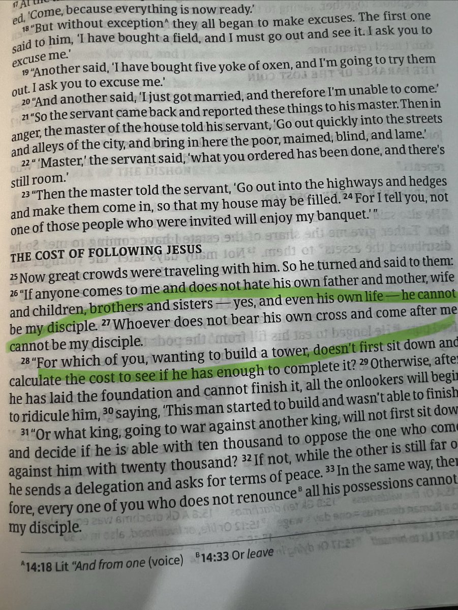 ArtRainer's tweet photo. From my morning reading:

Whoever does not bear his own cross and come after me cannot be my disciple.

- Luke 14:27 https://t.co/tsQoSR2BAD