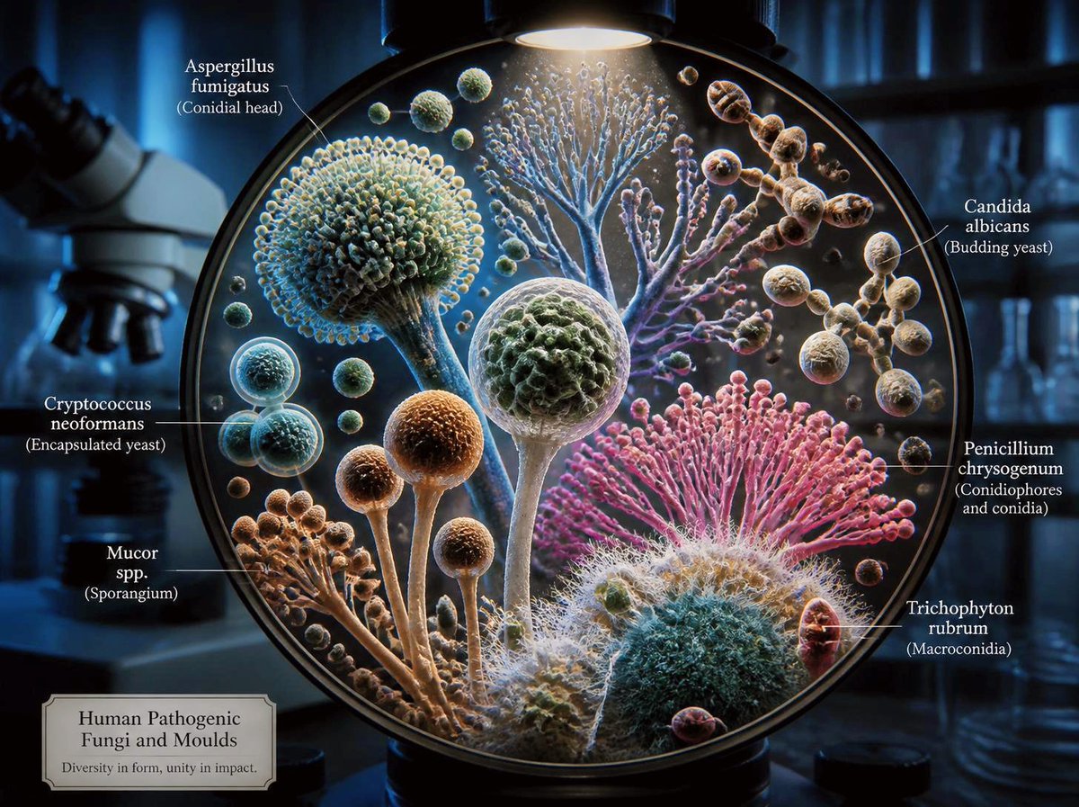 MemzPose's tweet photo. 1. Yeasts Human Pathogenic Fungi
2. Yeasts Unicellular Fungi
3. Moulds are Multicellular Fungi
4. Both Form Biofilms Readily
https://t.co/Za9hjA2u3u
#Yeasts #HumanPathogenic #Fungi
#Yeasts #Unicellular #Fungi
#Moulds #are #Multicellular #Fungi
#both #Form #Biofilms #Readily https://t.co/gesL6qXRZU