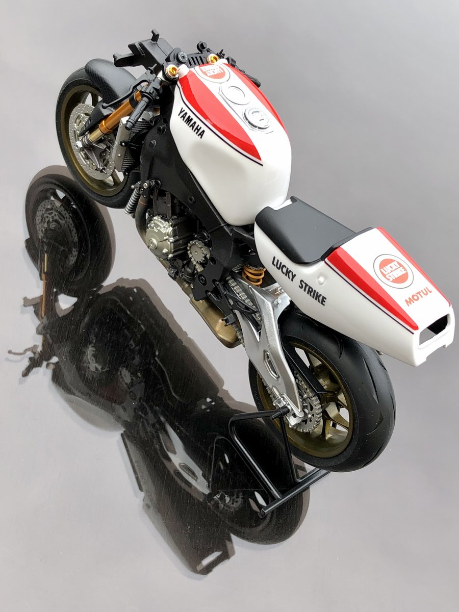 Fukulou318's tweet photo. #めちゃカッコイイんです

FZR-R1M
” OW 01 “ REMAGINED

タイヤ・ホイールを
取り付けました～✨😚

めっさカックイイ✨🥳💕

 #タミヤ
 #ヤマハ
 #みんなのハイアングル見せて https://t.co/aP1FLACvvJ