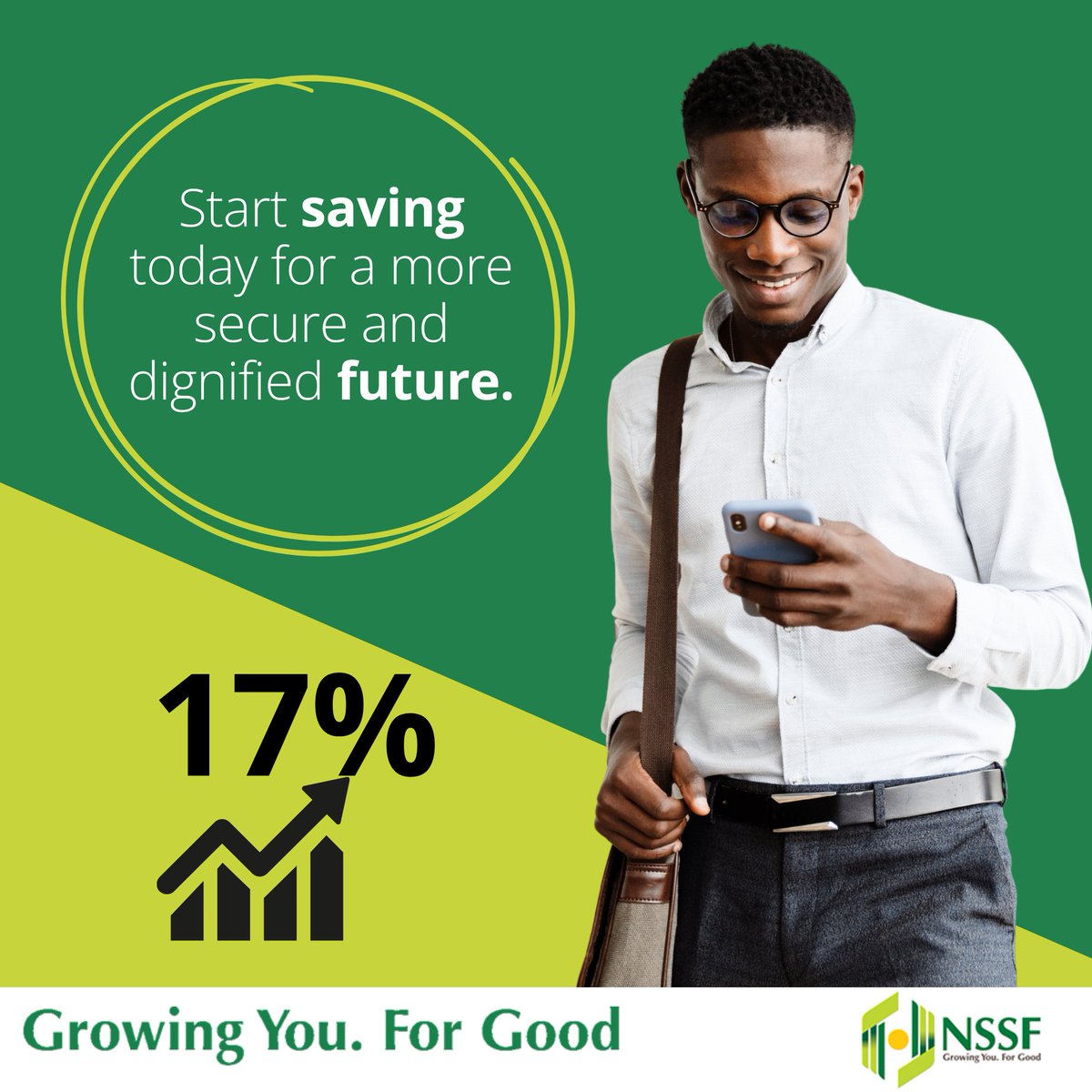 NSSF_ke's tweet photo. Save with NSSF Kenya and let your money work for you. The Fund has announced a 17% return on members’ savings, meaning your contributions have the potential to grow significantly over time. #LeavingNoOneBehind https://t.co/TiD4P5aGP6