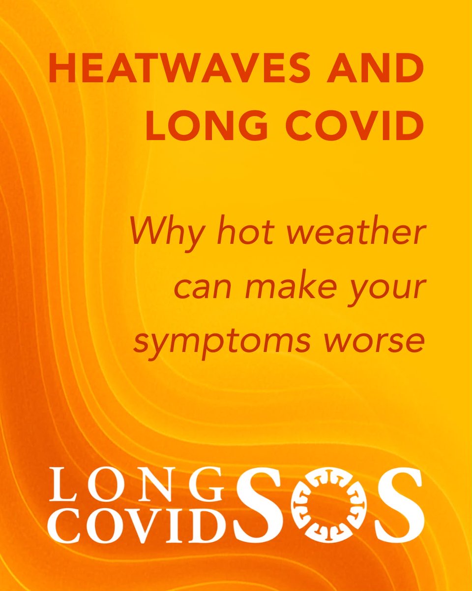 LongCovidSOS's tweet photo. #Heatwave and #LongCovid 🌞
For many people with Long Covid, a heatwave is much more than an inconvenience. High temperatures can place extra strain on a body that is already working as hard as it can. 
⬇️ https://t.co/LgBol98HyJ