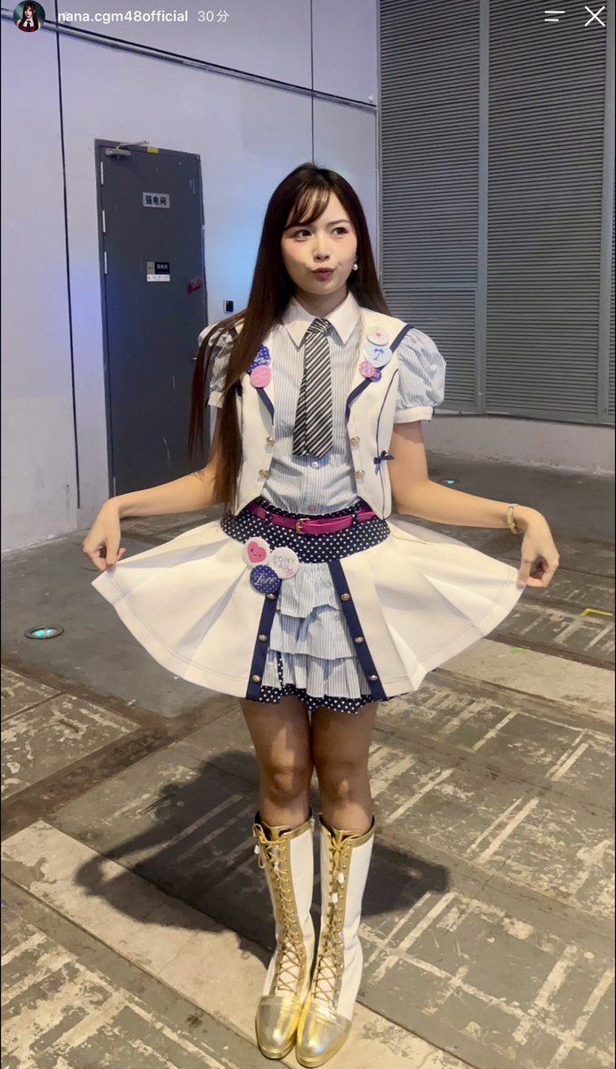 Pakhomchagao's tweet photo. ポニシュの衣装のNanaが可愛い🩷

#NanaCGM48 https://t.co/TZsHbGYhYI