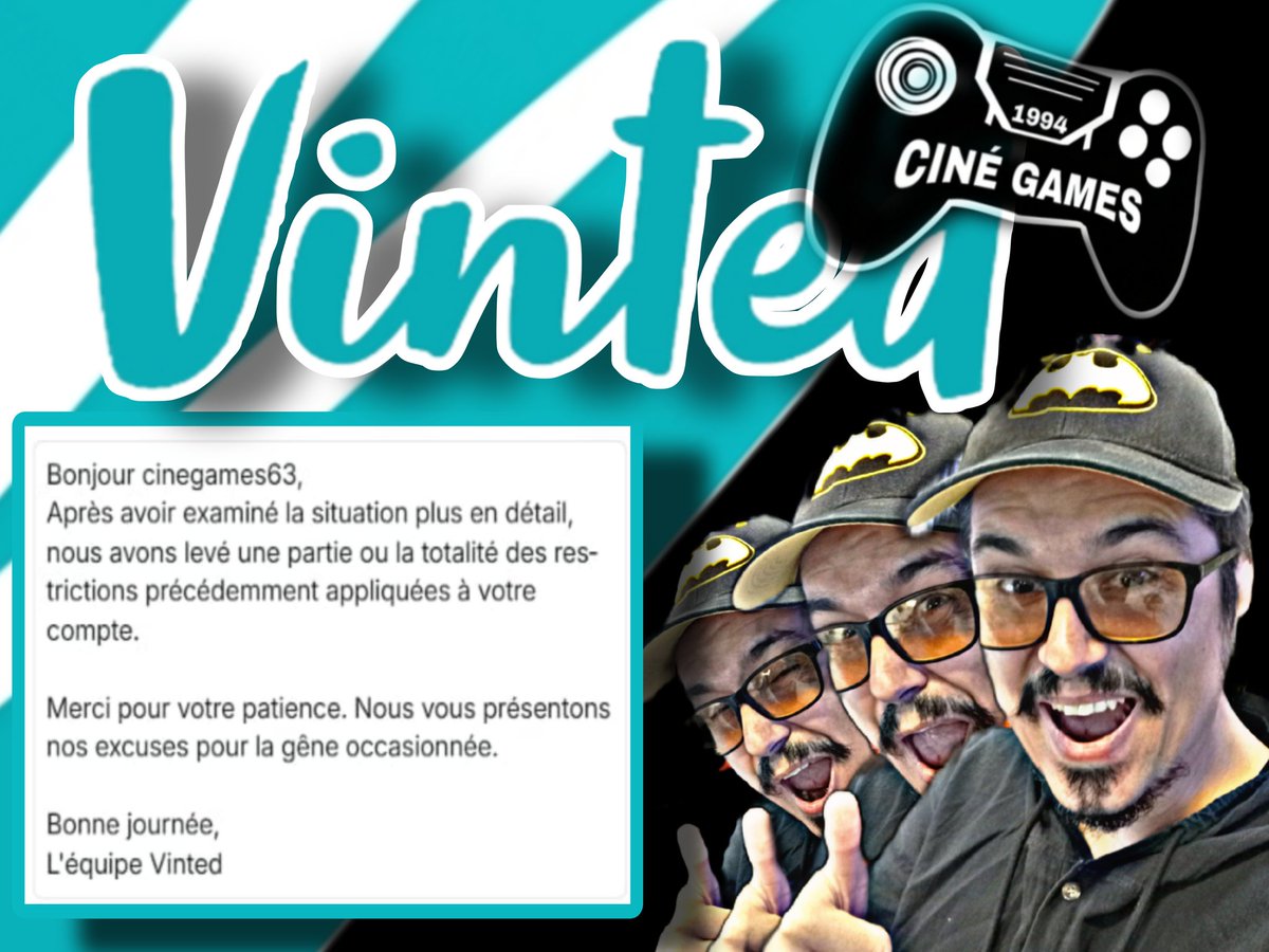 LuisTOTOSS's tweet photo. Gros merci à tous !!! Récupération du vinted pro boutique ! C'est reparti !
https://t.co/ySiLenqOZ7 https://t.co/zgiuDRFL1L