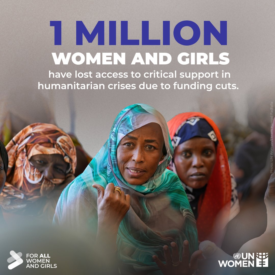 unwomenafrica's tweet photo. The needs are reaching historic levels—but funding is ever-shrinking.

Although 84% of women’s organizations say demand has increased, nearly 9 in 10 can no longer meet current needs, and 2 in 5 could shut down within a year.

More: https://t.co/BsihJ0c0xr

#ForAllWomenAndGirls https://t.co/SZ5KNR9f1I