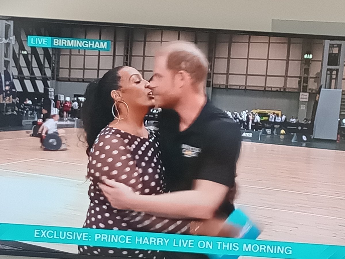 TrevCampbell's tweet photo. Yay @AlisonHammond interviewing #PrinceHarry on @ITV @thismorning today https://t.co/IlMbq9u6gN