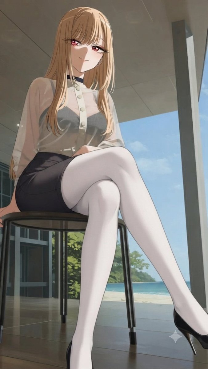 backfrom2784's tweet photo. AI Alteration #whitepantyhose #pantyhose #pencilskirt #MarinKitagawa
Full Disclaimer: I'm not shifting towards a Marin Kitagawa only page.  Just pictures of her keep showing up as good candidates for alterations https://t.co/SHw173NgwF