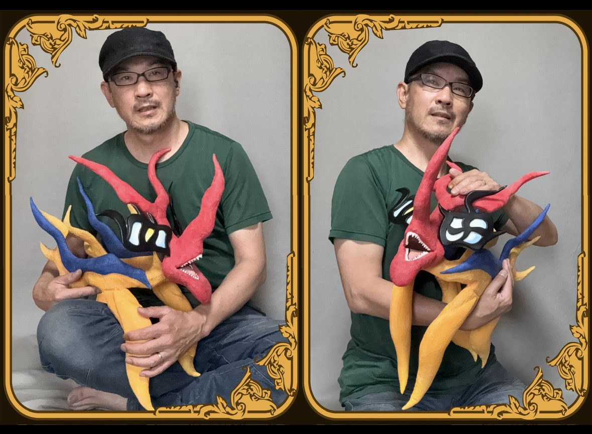 gekidan2264's tweet photo. 【自由な私と私】

ペルシャ猫を抱く有閑のマダム風に（全然ちがう😅

さすが自由な私、全然じっとしてくれません🤣

実際の暴れっぷりを観に、この夏は是非とも高知に！
#タローマン
#高知大万博 https://t.co/EhkJbgYFMq