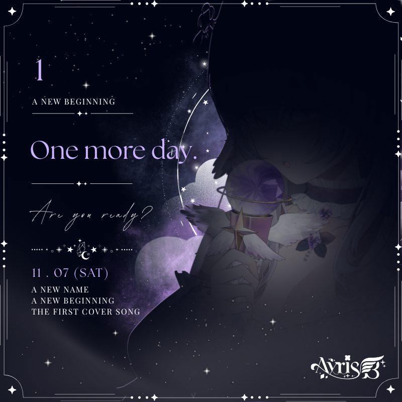 AyrisBelle's tweet photo. ✧ ─────────── ✧

𝒜 𝓃𝑒𝓌 𝓃𝒶𝓂𝑒…
𝒜 𝓃𝑒𝓌 𝒷𝑒𝑔𝒾𝓃𝓃𝒾𝓃𝑔…
𝒯𝒽𝑒 𝒻𝒾𝓇𝓈𝓉 𝒸𝑜𝓋𝑒𝓇 𝓈𝑜𝓃𝑔…

✧ ─────────── ✧

୨୧ 𝒞𝒽𝒶𝓇𝒶𝒸𝓉𝑒𝓇 𝒟𝒶𝓉𝒶 ୨୧
■■■■■■□□□□ 60%

#vtuber #vtuberth https://t.co/SiTZlOEK7U