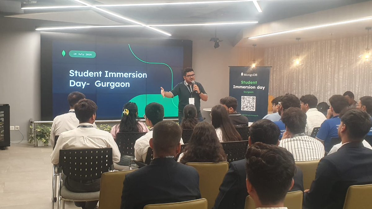 Jbit_doon's tweet photo. The Industry Immersion Day at Gurugram was enriched by the presence and guidance of eminent leaders from MongoDB and ICT Academy. https://t.co/9PsK5Q8QFf