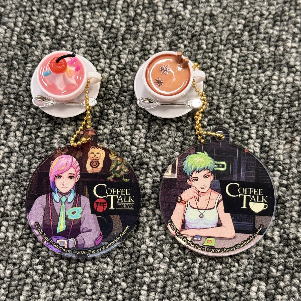 ChorusWorld's tweet photo. 『コーヒートーク』シリーズのカプセルトイ第2弾を京都で発見☕️

思わず2回チャレンジして、ヴィンとフレイヤを引き当てました😆🎯 https://t.co/KtGUbmeVDu