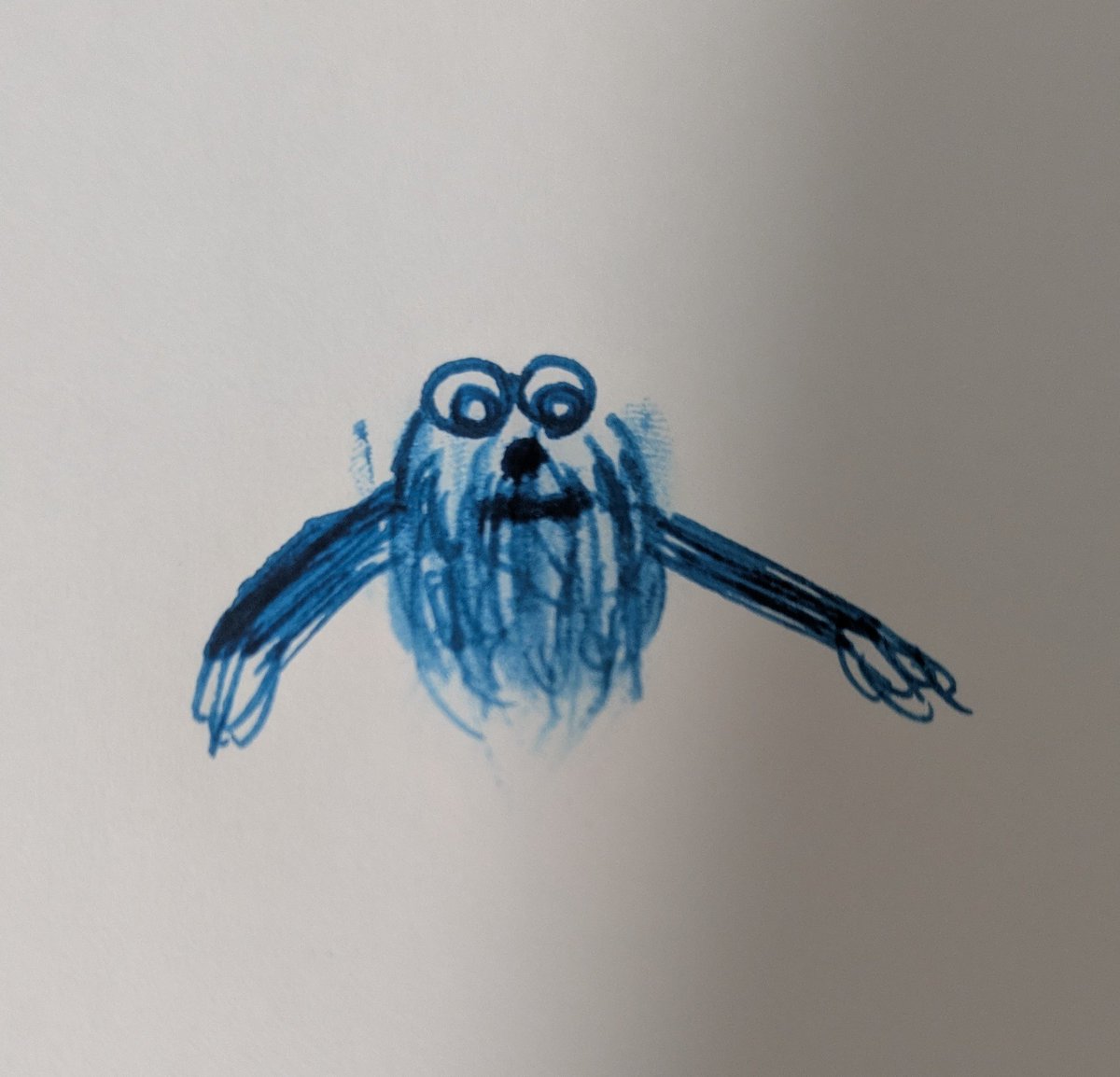 straight_260115's tweet photo. 1pt1秒お絵かき
ガラスペン1分30秒
がぶくん
【お題】パペットスンスン https://t.co/NotavUELUt