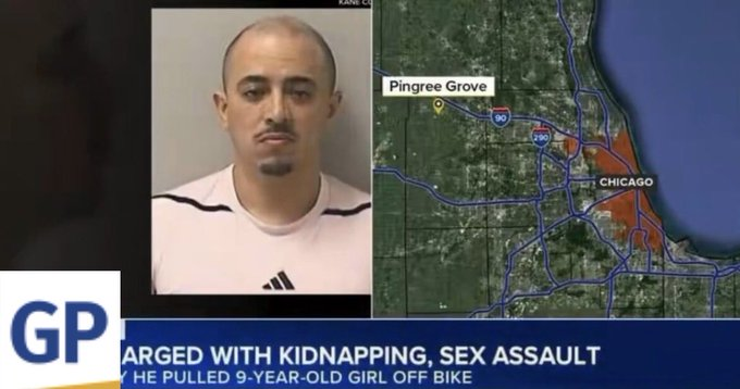 GuntherEagleman's tweet photo. 🚨 HORRIFYING: Illegal Alien (Biden Border Invader) snatches special needs girl off her bike & sexually assaults her.

This monster protected by JB Pritzker, crossed under Biden's wide-open borders and preyed on an innocent special needs child. Pure evil.

Our kids are NOT safe while Democrats keep rolling out the red carpet for criminals and ignoring American families.

DEPORT THE MONSTERS. PROTECT OUR CHILDREN.