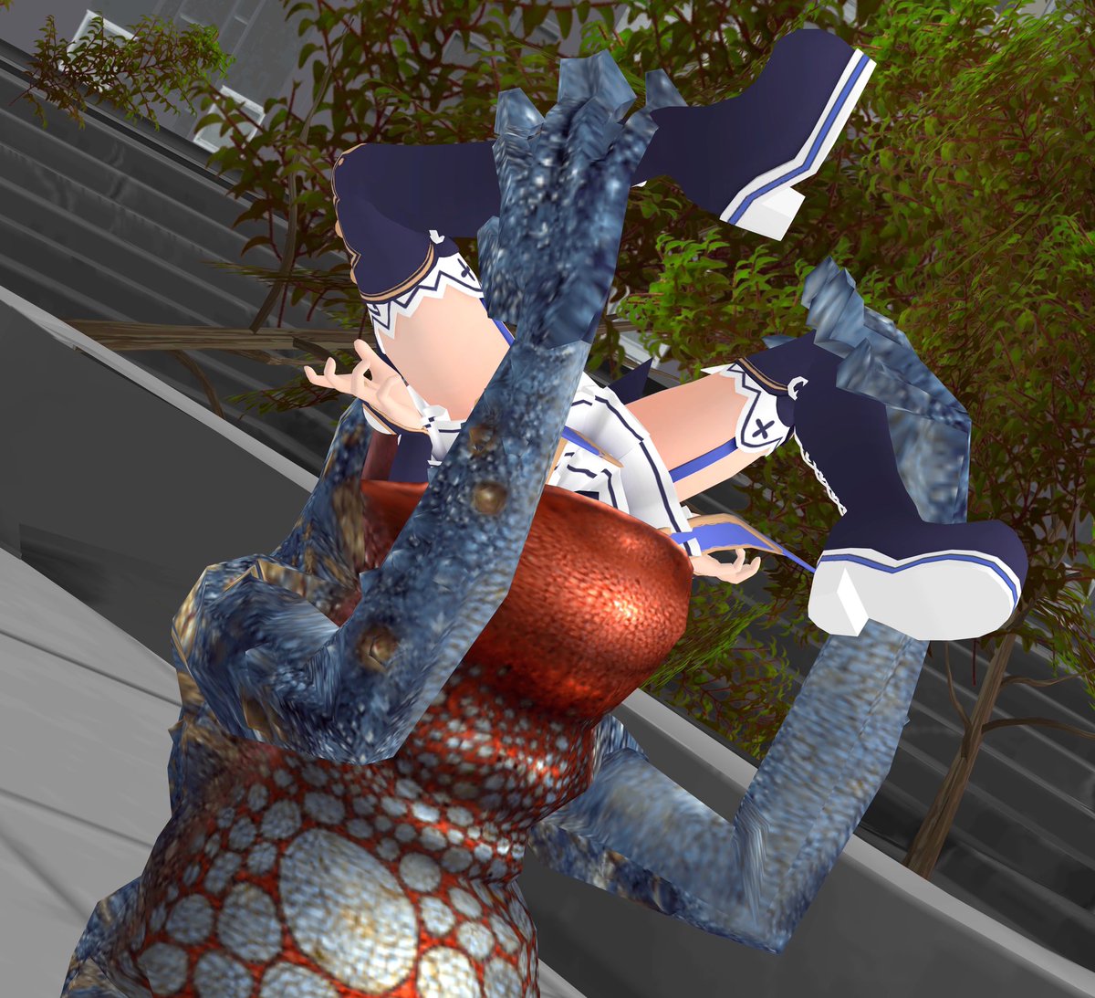 AzureGleamer's tweet photo. Gamma Gulps down Noire https://t.co/sE6PjS3NVK