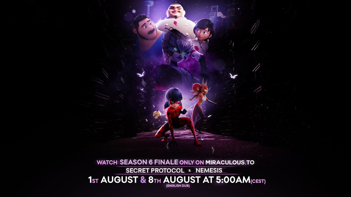 miraculousto1's tweet photo. FINAL SEASON 6 POSTER MTO FINALLY HERE!
🐞 August 1 &amp; 8 • 5:00 AM CEST ✨

An unexpected gift arrives.
Long-kept truths begin to surface.
Nothing will ever be the same.

#MLBS6FinaleOnMiraculousTO
#MiraculousLadybugSeason6 #MiraculousSeason6
#MLBS6spoilers #mlbtwt #MLBS6 https://t.co/HOqzas4rVK