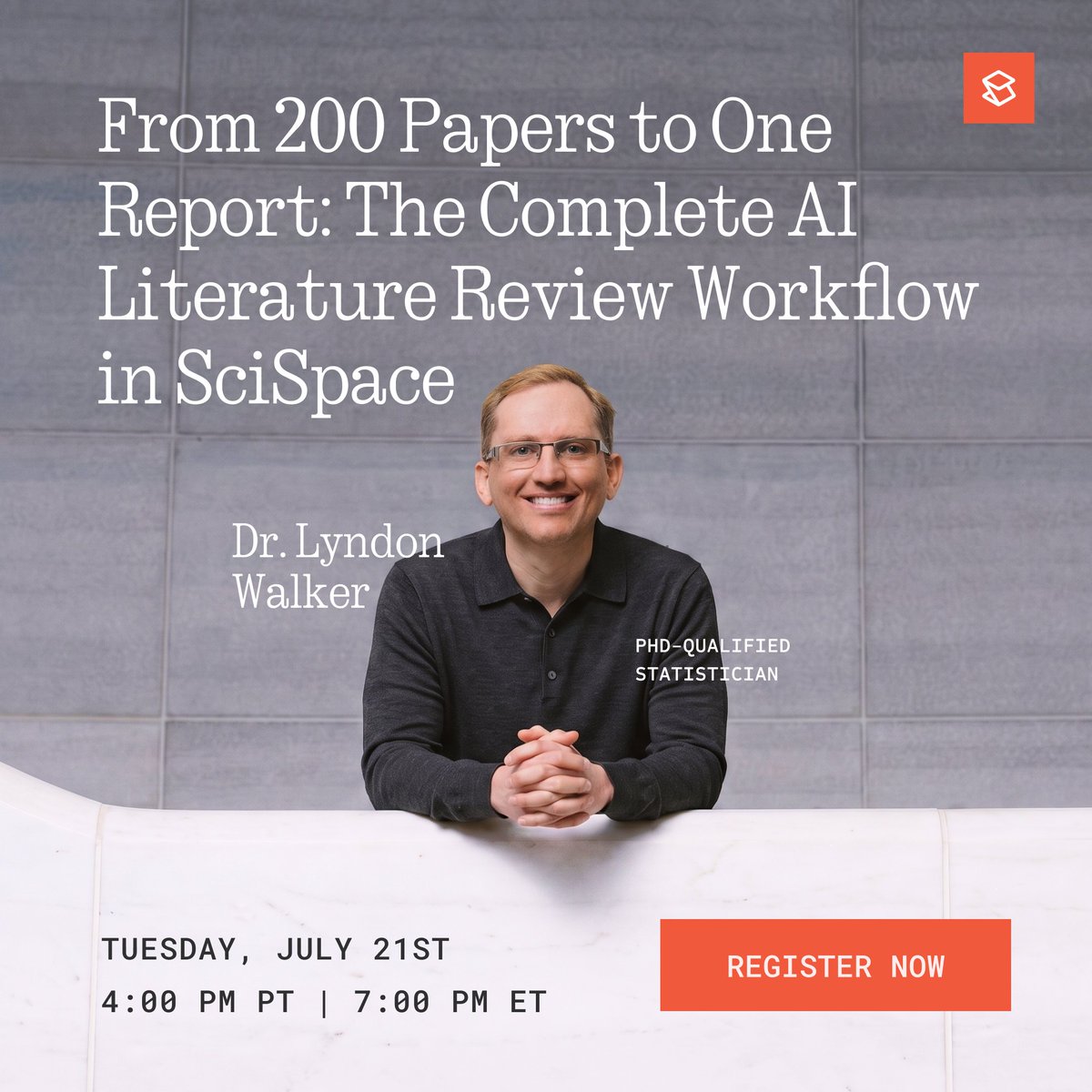 scispace's tweet photo. From 200 papers to one report you can actually trust.

Join Dr. Lyndon Walker live as he runs a complete literature review in SciSpace, first search query to finished report.

No theory dumps.
Just the workflow, demonstrated live.

🗓️ Tuesday, 21st July
🕓 4:00 PM PT | 7:00 PM ET

Save your spot: https://t.co/9a7ajfr9G3