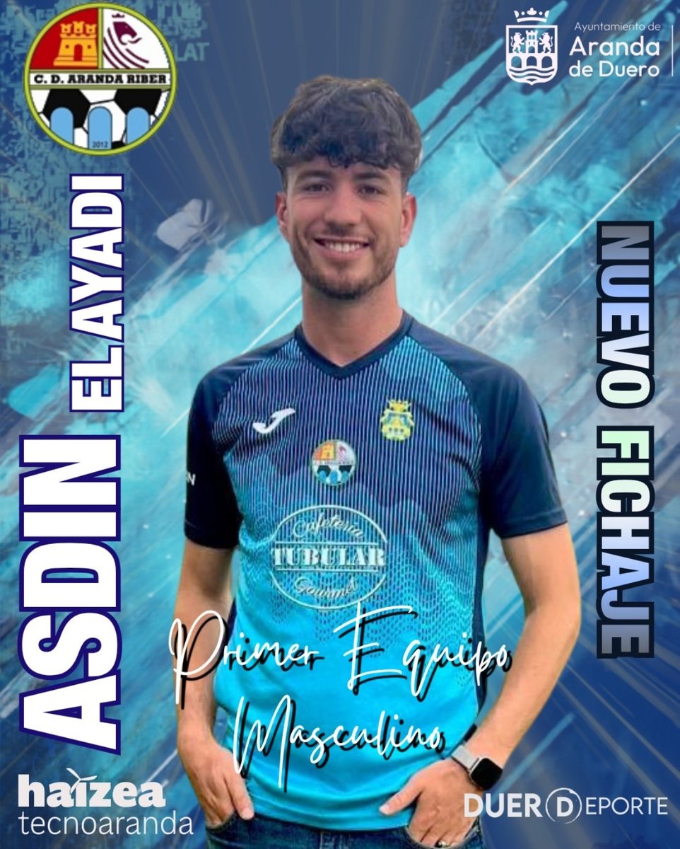 Diegoamartin13's tweet photo. 🟠 FÚTBOL
⚽ @RiberCD anuncia su 1️⃣' fichaje para el curso 2️⃣6️⃣-2️⃣7️⃣ en Liga Regional (@FCyLF)
👨🏻 El centrocampista Asdin El Ayadi se suma a la escuadra #azulona tras su paso por el @scuxamaofficial
▶️ El equipo de las Tierras del Duero cuenta ya con 1️⃣4️⃣ efectivos para arrancar la pretemporada
🎦 https://t.co/7e2rNuPtVT