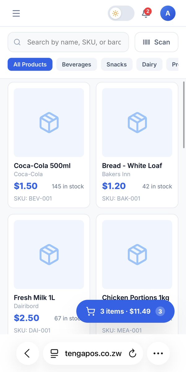 Munyah_Wacho's tweet photo. I wanted to release this App in March but kept getting delayed, 4 months it’s now ready to use.

This is a cloud based but offline first Point of Sale system (POS) built for SMEs but can be scaled even for chain supermarkets. Traditional POS terminals are a bit pricy for tuckshops, small shops and new businesses in Retail.

For only $200 once off, you can get a capable full and portable POS terminal that you can even manage remotely, tracking your shop remotely. It also supports multiple branches. No need for a swipe machine, you can activate Paynow (pre-built & pre-configured) to accept Ecocash, Innbucks, OneMoney and Zipit.

The package comes with a 10 inch Mufasa Android Tablet, Mufasa Portable Bluetooth Thermal Printer, Mufasa Tablet Stand and the Software. It also comes with optional ZIMRA Virtual Fiscal Device + an Accountant with Zimra experience to help you setup.

Packages are also available for those with own hardware who just want the software, we also have bigger plans with bigger Tablets + wireless mouse and keyboard. Kindly visit https://t.co/jTJs2LMBvC to experience the demo. When registered, you can create accounts for Shop Manager, Supervisor, Cashier and Shop Assistant under you.

For inquiries:

📱: 0773 909 307
📍: Shop C3, Cyrus Building, Mbuya Nehanda and Speke. Ask for Griezmann or Oskid