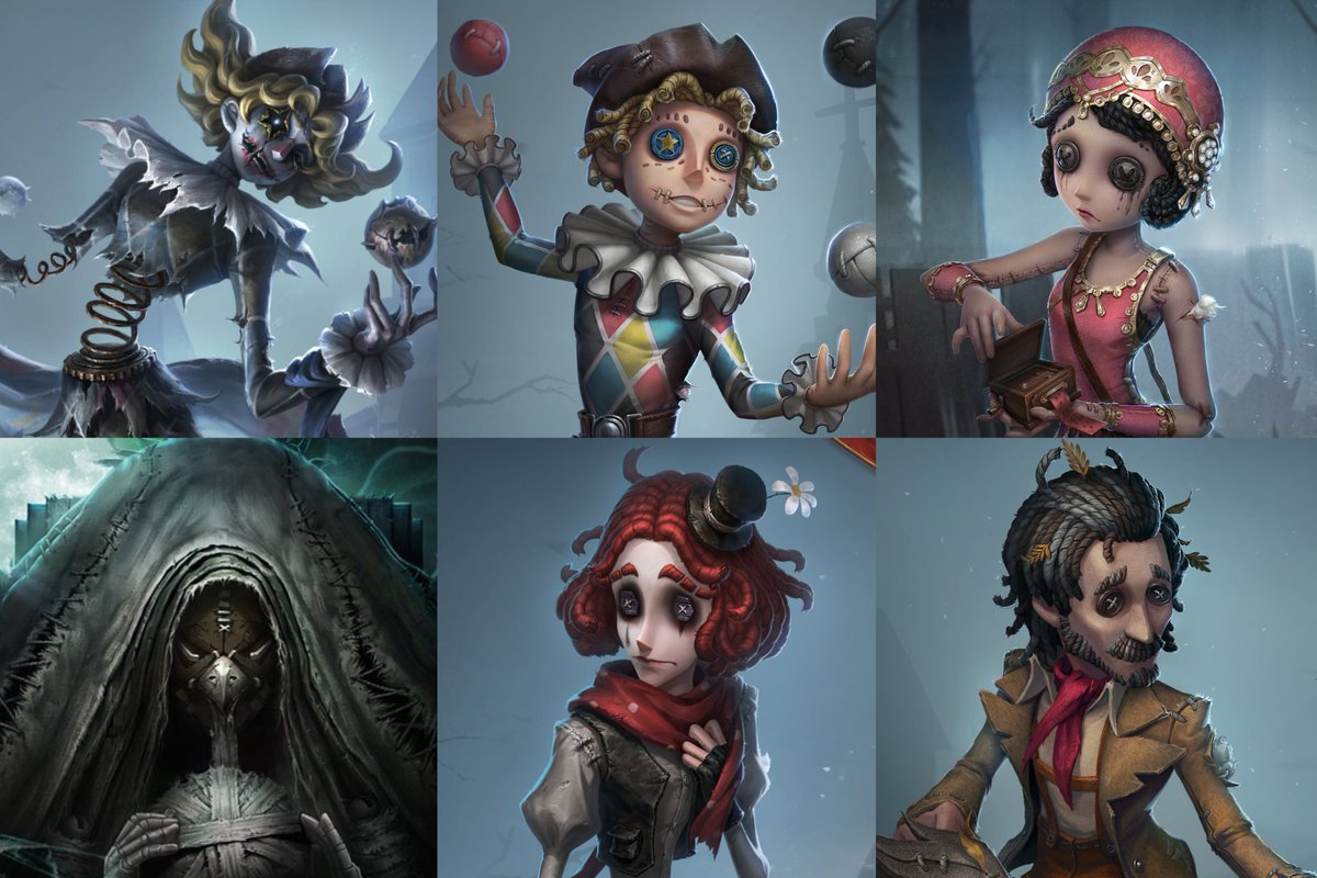 idvlogic's tweet photo. [ Identity V x Rua Doll Bar Merchandise Collaboration ] (1/2)

Cotton Plush Dolls
▸ "Fool's Gold," Embalmer, Antiquarian, Dream Witch, Cheerleader, "Knight"

Finger Puppets
▸ "Hullabaloo," Acrobat, Female Dancer, Soul Weaver, Weeping Clown, Wildling

※ Sale Starts: TBA (Soon) https://t.co/mfWp3RPuFu