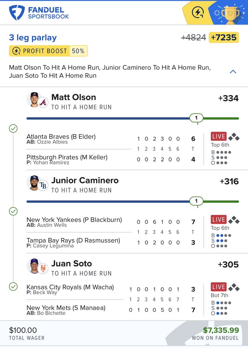 John_Goodone's tweet photo. CASHED SOTOOO✅✅ 🔥🔥

Cashed this Week?
Well I have, and this too
3B’s For Daily Hits &amp; Eats✨💰

Get Our “3B’sGOLD✨” Picks/Play slips
🔗 https://t.co/sJhdTWklkK

@Playbook 
Im out😎💨 https://t.co/m6FHtbVUdF