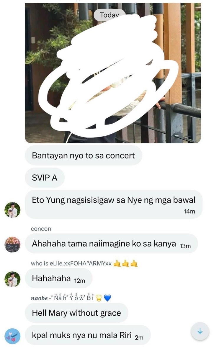 ghosthrkl19's tweet photo. Does this count too? I feel so bad for her,she got doxxed and was even threatened.
The GC name doesn't seem to match its morals anymore. Hahaha.

(P.S. The original photo wasn't blurred—I blurred it myself. Whoever you are, ate, please stay safe. 🥺) https://t.co/XDVg21E182
