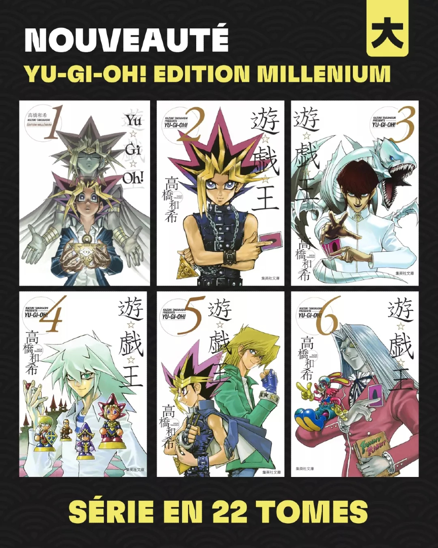 Ed_collector's tweet photo. Pour rappel, le 1er tome de la nouvelle édition Millenium du manga 𝐘𝐮-𝐆𝐢-𝐎𝐡! sort aujourd'hui et les tomes 2,3 sont déjà en précommandes

+d'info sur le blog = https://t.co/n5kXBkWeLo

#YuGiOh #manga @EditionsKana https://t.co/z3xe1TAF9z