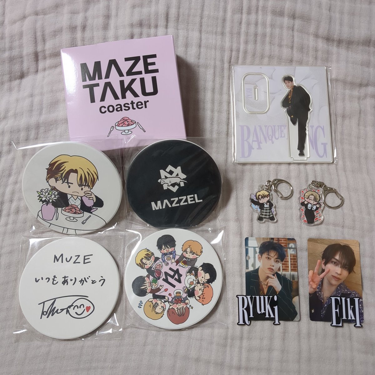 MIE_besty's tweet photo. 会場で売り切れで買えなかったリュウキのアクスタもゲット✨アートチーム、たっくんのもう一つ欲しかったから自引きできてうれしい😍 https://t.co/2vHd13kPLc