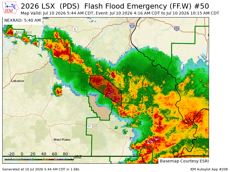 Iembot_emerg's tweet photo. LSX continues Flash Flood Emergency [flash flood: observed, flash flood damage threat: catastrophic] for Iron, Reynolds [MO] till Jul 10, 10:15 AM CDT https://t.co/ImRn6XhQOi https://t.co/ULOzMPqdAl
