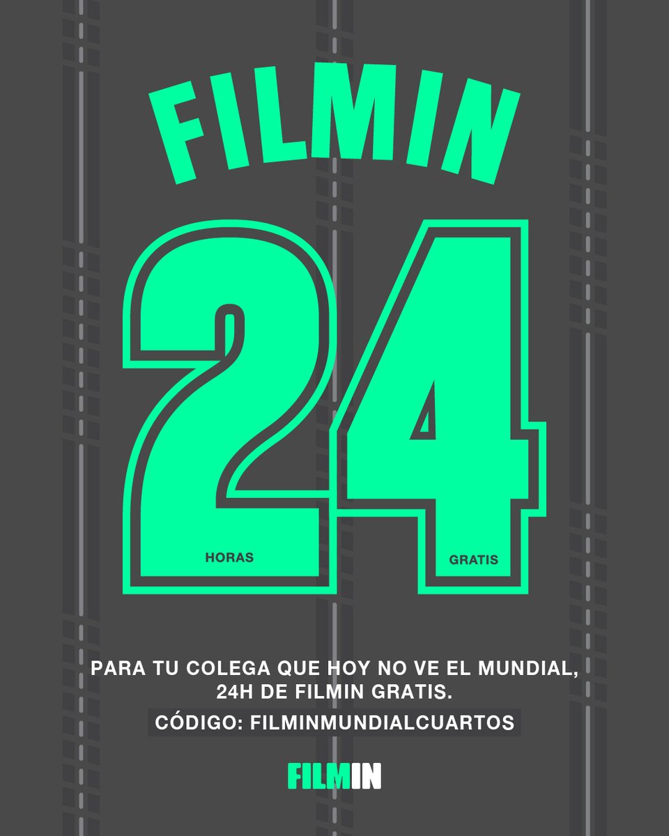 Filmin's tweet photo. El mejor pase es pasarle Filmin a tu amigo menos futbolero ⚽

🚨 24 horas de Filmin gratis con el código FILMINMUNDIALCUARTOS → Canjéalo en https://t.co/AaBwL5Jyh7

*Promoción válida para nuevos usuarios hasta el 10 de julio de 2026 a las 23:59h., solo en España. (Aviso: esta promo no tiene prórroga)