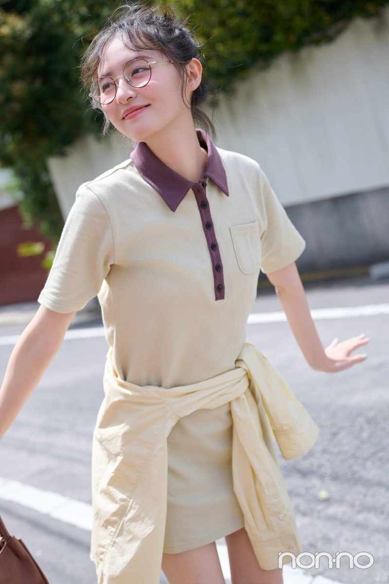 nonno_staff's tweet photo. 🌻さくちゃんのサマーワンピ👗

「ポロ衿ミニワンピ」で
夏のトラッドコーデに挑戦✨
🔗 https://t.co/Sm2Qkec7Kw 

#遠藤さくら #乃木坂46 https://t.co/cRByBjNcX1