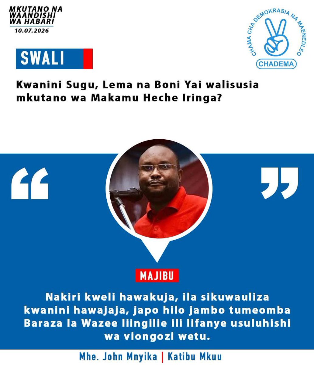 Kilwafinest's tweet photo. Tunaposema chadema hakuna maelewano muelewe mnyika kwa mdomo wake amethibitisha hilo 

Kiko Wapi ???😂 https://t.co/6EubwSKzvw