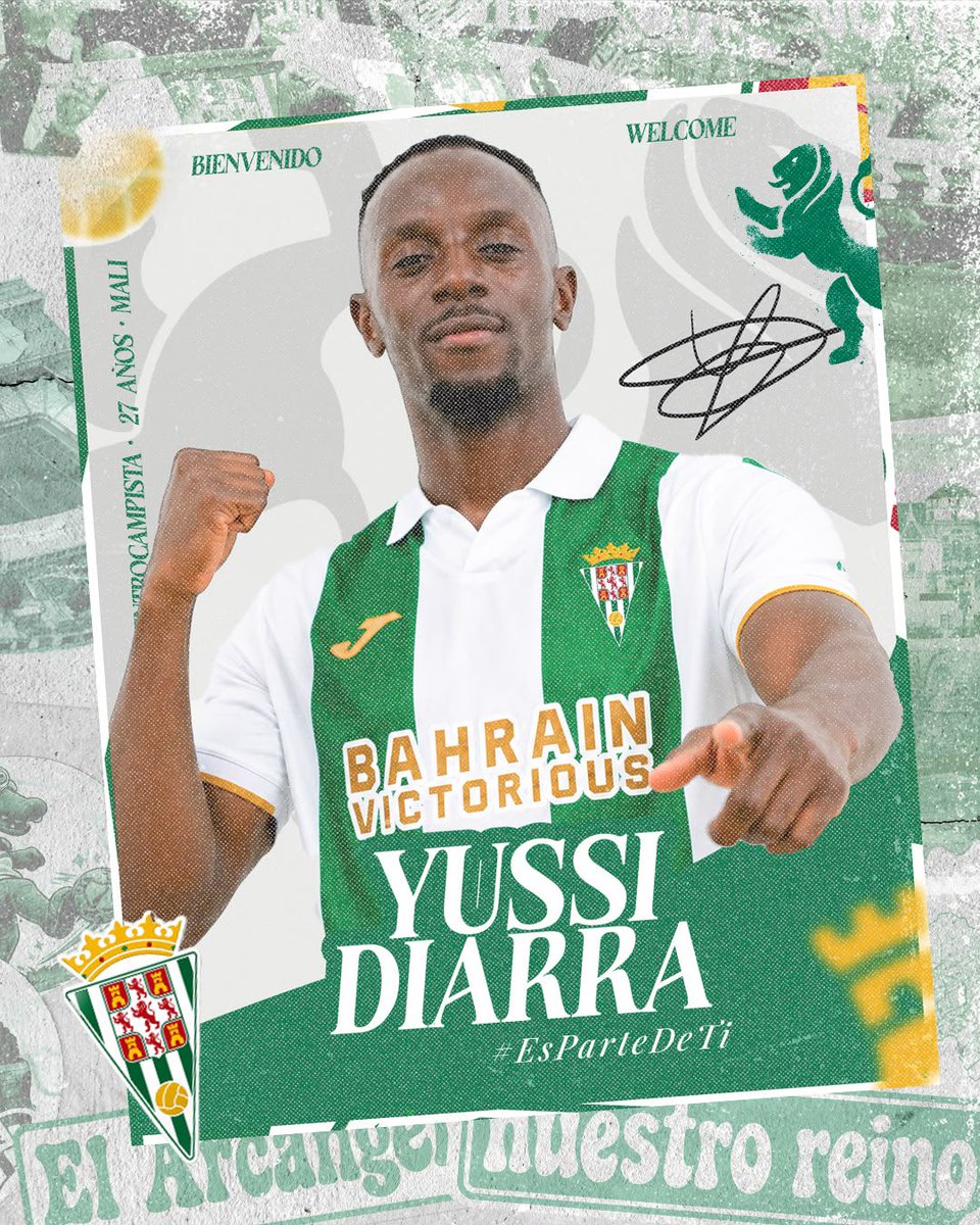 CordobaCF_ofi's tweet photo. ℹ️ 𝘾𝙊𝙈𝙐𝙉𝙄𝘾𝘼𝘿𝙊 𝙊𝙁𝙄𝘾𝙄𝘼𝙇 | 

Yussi Diarra, nuevo jugador del #CórdobaCF 🤍💚

👉 https://t.co/qQvuZmIBGf

¡Bienvenido, Yussi! 💪🏻

#EsParteDeTi https://t.co/mMVhP4udXD