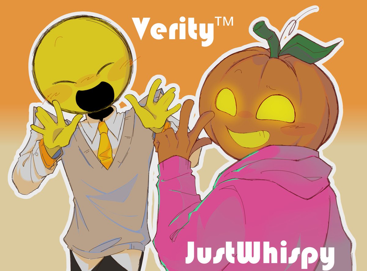 xy_0i's tweet photo. Whispy &amp; Verity🧡

..Also if u don't mind, can I get a "Hi fans from China"?  They really love your voice acting, might share this to them :3
 #verity #justwhispy #whispy https://t.co/pSCuUoyZtg