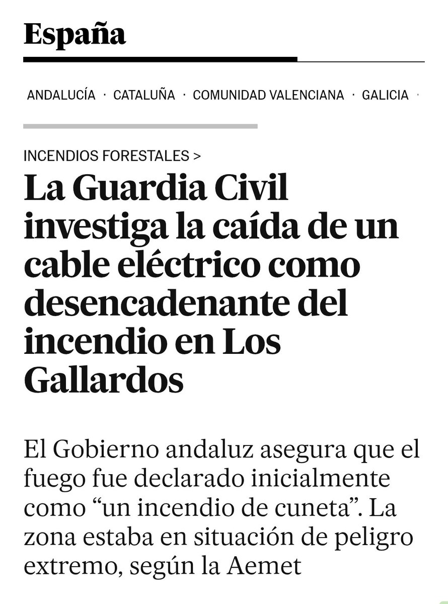 PhilAMellows's tweet photo. Exactamente el mismo patrón que en la gota fría de Valencia (o en Adamuz): degradación, falta de inversión y mantenimiento de infraestructuras esenciales que causan tragedias de las que luego culpan al cambio climático. Miserables y mezquinos. https://t.co/nmcrxgnf09