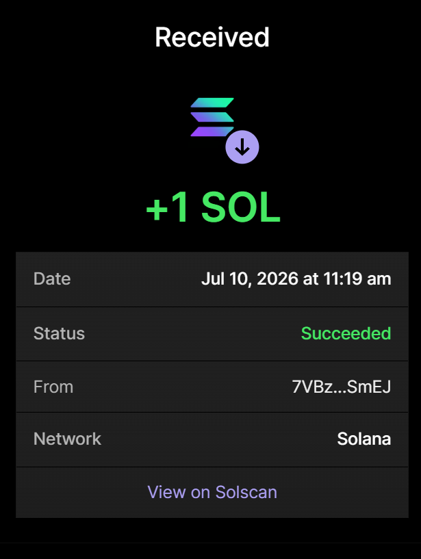 RobinBullSolana's tweet photo. ✅ Purchase of  10 MILLION $RBULL completed for 1 $SOL

1 $SOL = 10,000,000 $RBULL

Buy On $RBULL ON X 
Send between 0.2 SOL and 10 SOL to: RBU1SkSjGWRokv8QAcv85sWFGhTg6YQDVJRejHif9Yy

1 SOL = 10M $RBULL
5 SOL = 100M $RBULL 

Retweet &amp; Drop SOL Address https://t.co/cPydmh065o