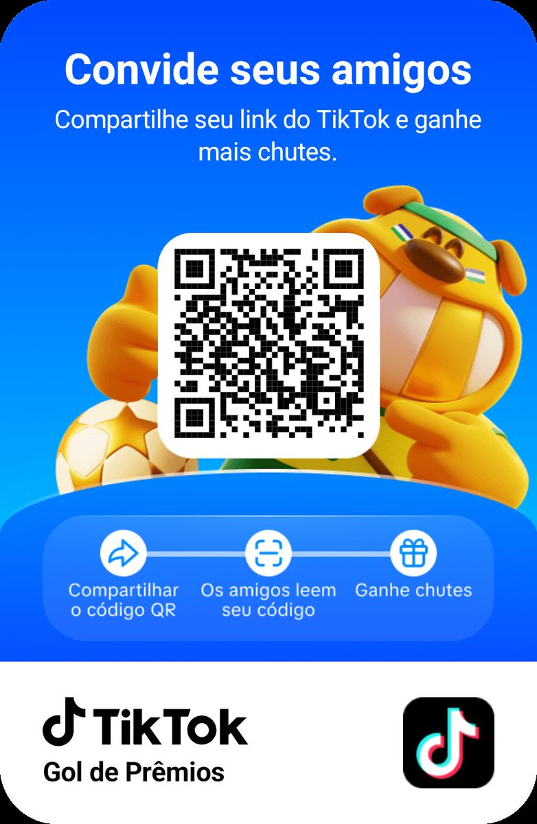 margaridazul's tweet photo. Junte-se a mim no TikTok!
 
 Participe do evento por tempo limitado Gol de Prêmios e ganhe até   R$ 100 em recompensas. https://t.co/aJII50G4aX https://t.co/3wSV2haFIj
