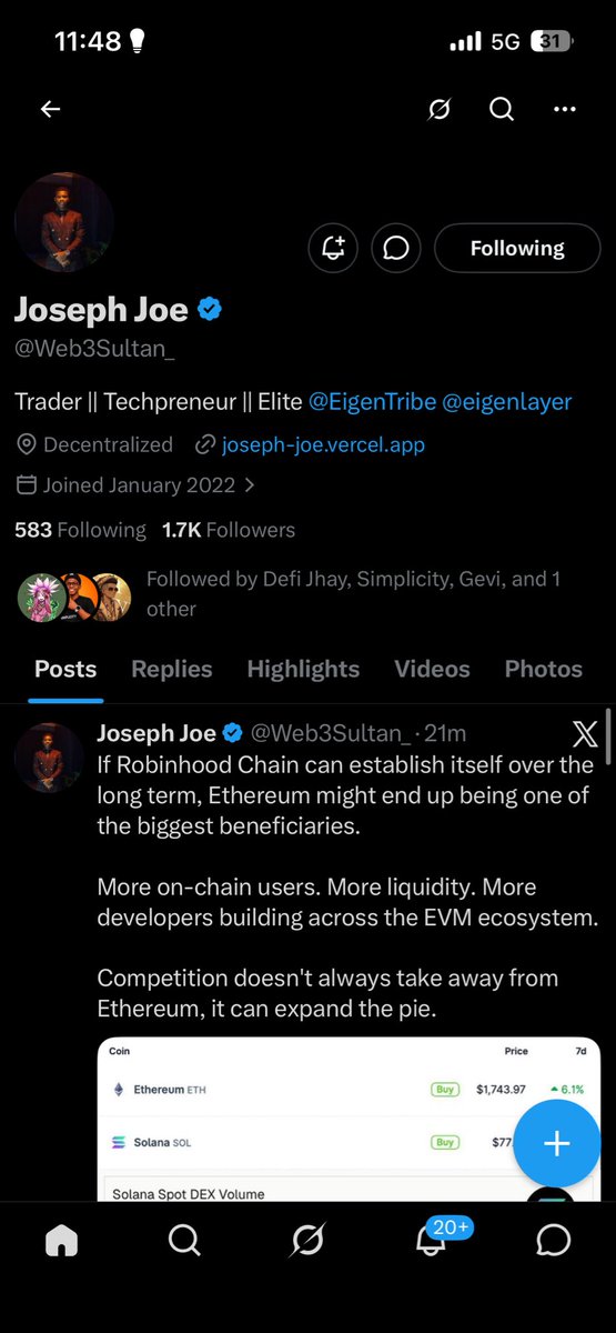 Sam_Testnets's tweet photo. @MasterDaBozz @Web3Sultan_ After all 
I might be the winner 
@MasterDaBozz who knows?🌚🌚🫠 https://t.co/k9OdjLf6z5