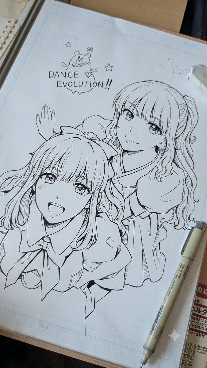 aki_erasawa's tweet photo. AIにペン入れしてもらったw
またダンエボアンソロとかしたいなぁ。 https://t.co/ZPYVitGNUg