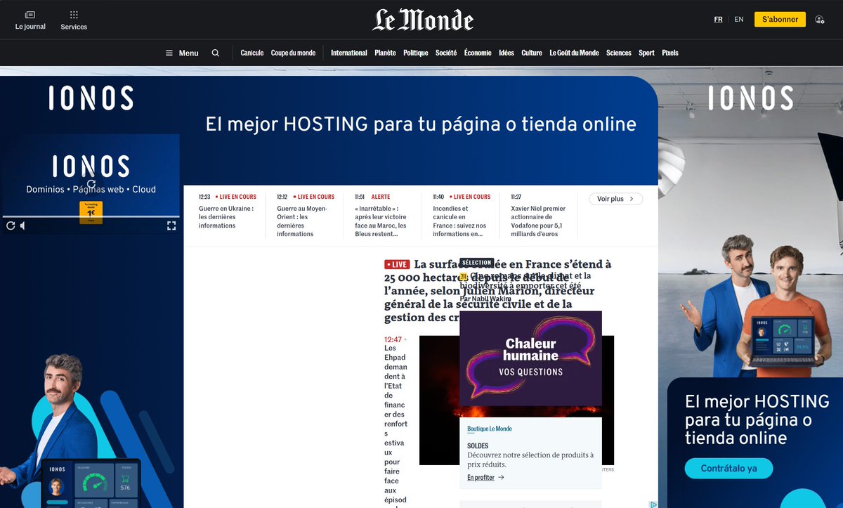 pedrosolisMSN's tweet photo. y esto es una integración publicitaria regulera @lemondefr https://t.co/qYbRjtcqbi