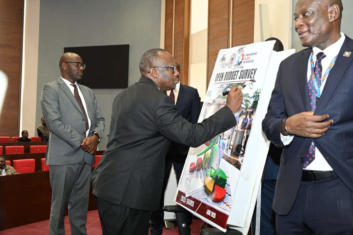 NamazziNaymah's tweet photo. The 2025 Open Budget Survey Report has been launched, marking another milestone in Uganda’s journey towards strengthening budget transparency, accountability, and citizen participation. 
The report provides insights on progress made and areas that require further action to improve public access to budget information.
#KnowYourBudget26