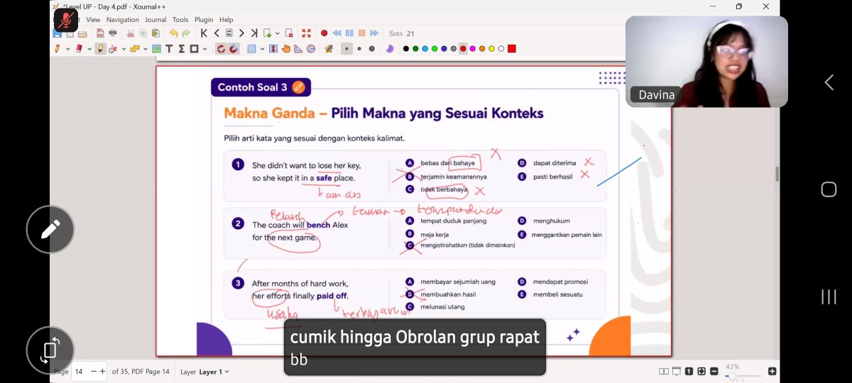 nayyniaa's tweet photo. ☆Day 4 — Level Up SIMAKARA

Kelupaan, semalam langsung bobo soalnya🏃🏽‍♀️ Kemarin belajar tentang vocabulary bareng Kak Davina, seruu bangtt🥹🌟🌟🌟🌟🌟 

@simakaraid
#CuriStartSNBTBarengSIMAKARA https://t.co/6VHu1WLlL0