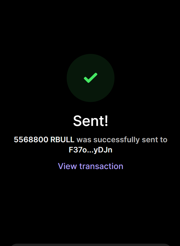 RobinBullSolana's tweet photo. ✅ Purchase of  5.56 MILLION $RBULL completed for 0.55+ $SOL

1 $SOL = 10,000,000 $RBULL

Buy On $RBULL ON X 
Send between 0.2 SOL and 10 SOL to: RBU1SkSjGWRokv8QAcv85sWFGhTg6YQDVJRejHif9Yy

1 SOL = 10M $RBULL
5 SOL = 100M $RBULL 

Retweet &amp; Drop SOL Address https://t.co/jyFdt0Qen0