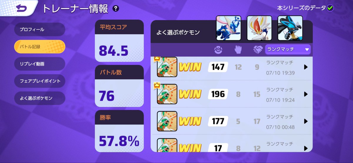 peraperaempe101's tweet photo. このゲームのソロランの勝ち方ジュナイパー、エースバーン、マフォクシーの3キャラ使えば勝てる。バクフーンはバラマキだから味方弱いと敵やれないので弱い。
 #ポケモンユナイト https://t.co/nTB6MzjMjs