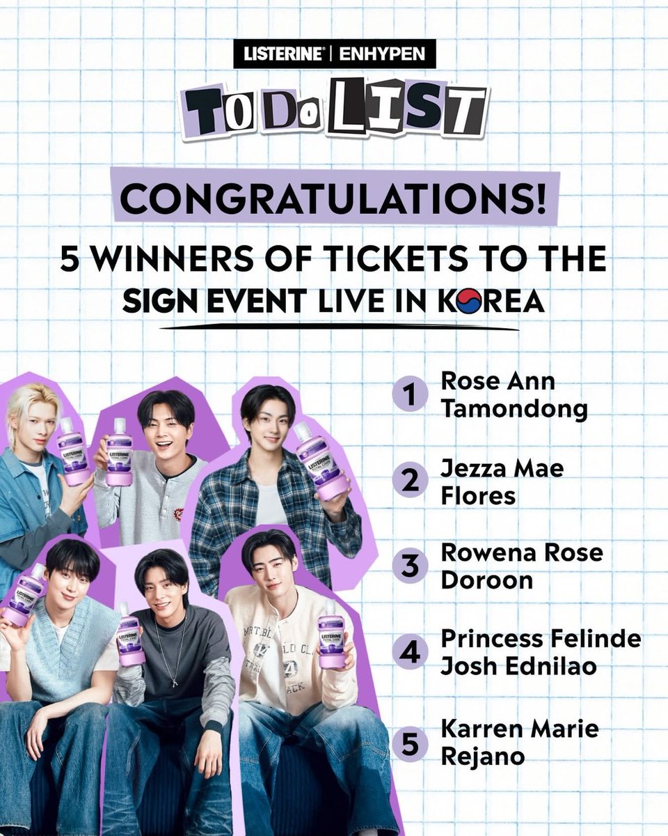 Ph_Engene's tweet photo. See you @ENHYPEN this August 16 💜💜💜

#Listerine #ENHYPEN #WashYourMouthWithListerine https://t.co/2htyu9SQAz