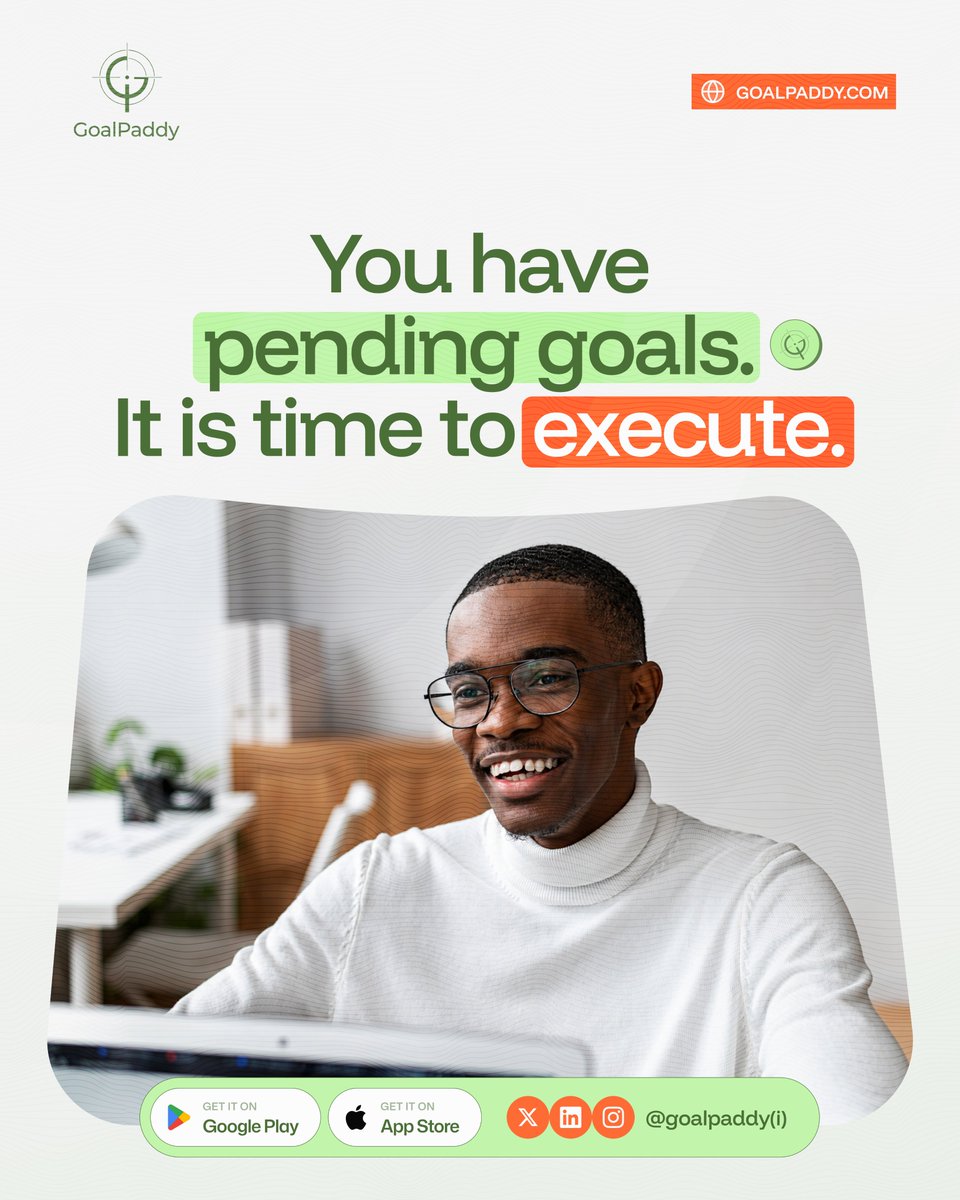 goalpadi's tweet photo. You have pending goals. It is time to execute.
Not plan. Not research. Execute.
GoalPaddy has your tasks ready. Open the app.

https://t.co/684owL7ktE https://t.co/ehSuYyZA7A