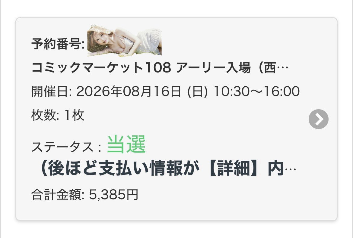 初めてのコミックマーケット2日目 アーリー入場チケット当たった