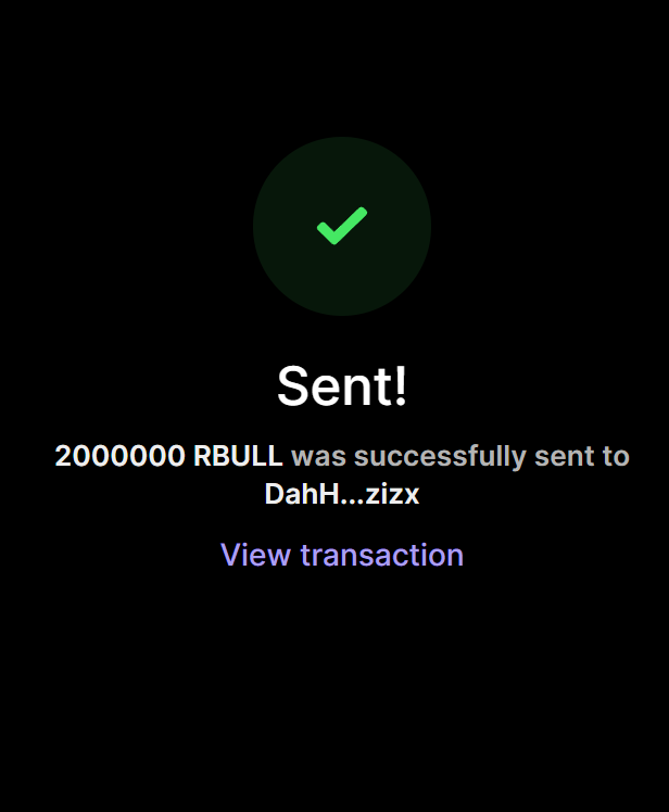 RobinBullSolana's tweet photo. ✅ Purchase of  2 MILLION $RBULL completed for 0.2 $SOL

1 $SOL = 10,000,000 $RBULL

Buy On $RBULL ON X 
Send between 0.2 SOL and 10 SOL to: RBU1SkSjGWRokv8QAcv85sWFGhTg6YQDVJRejHif9Yy

1 SOL = 10M $RBULL
5 SOL = 100M $RBULL 

Retweet &amp; Drop SOL Address https://t.co/oWDkFH7A5s