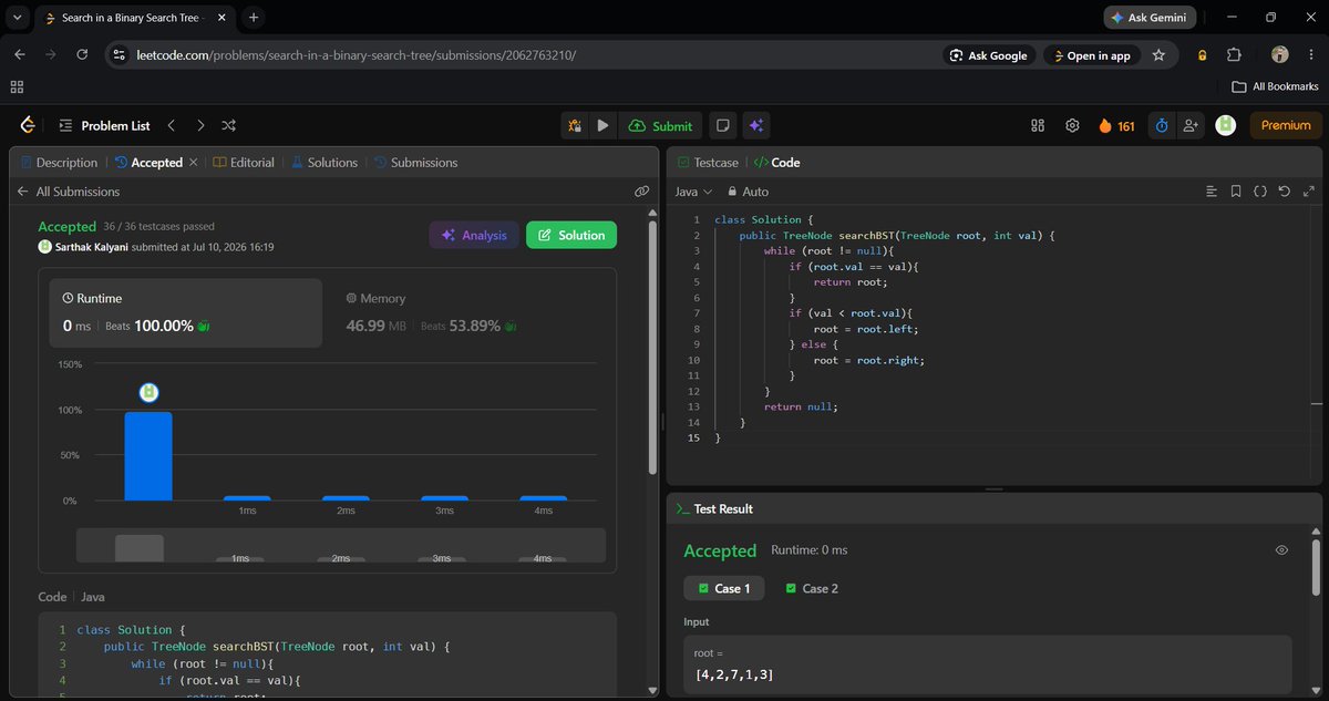 Beast_Boy54's tweet photo. DAY 40 COMPLETED 🙏 #SDESheetChallenge
1. Populating Next Right Pointers in Each Node
2. Search in BST
3. Construct BST from given keys
@striver_79
@takeUforward_ https://t.co/BSIHgnoL6J