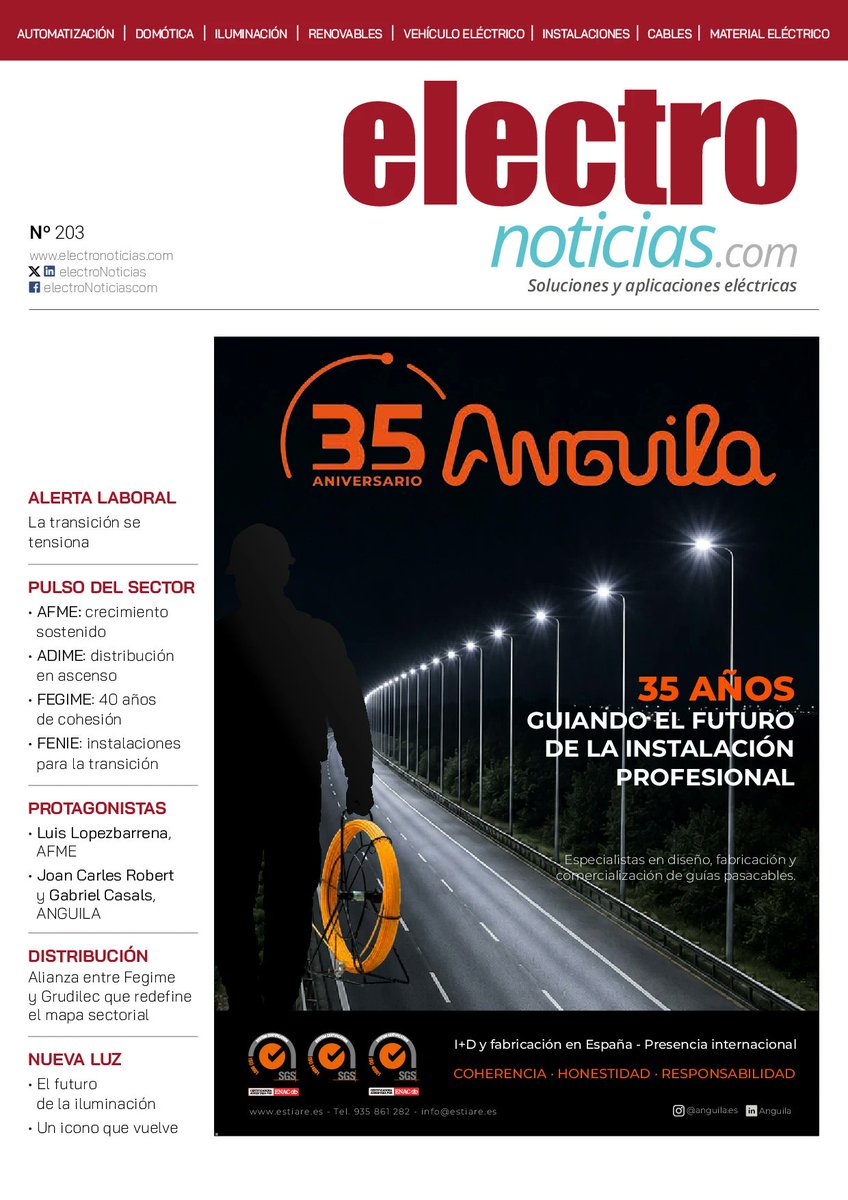 electronoticias's tweet photo. ⚡ 📖 Aquí tienes el nuevo número de ElectroNoticias (203): La energía de avanzar juntos
👉 https://t.co/fqQLp33tDm https://t.co/32NZEk16d5