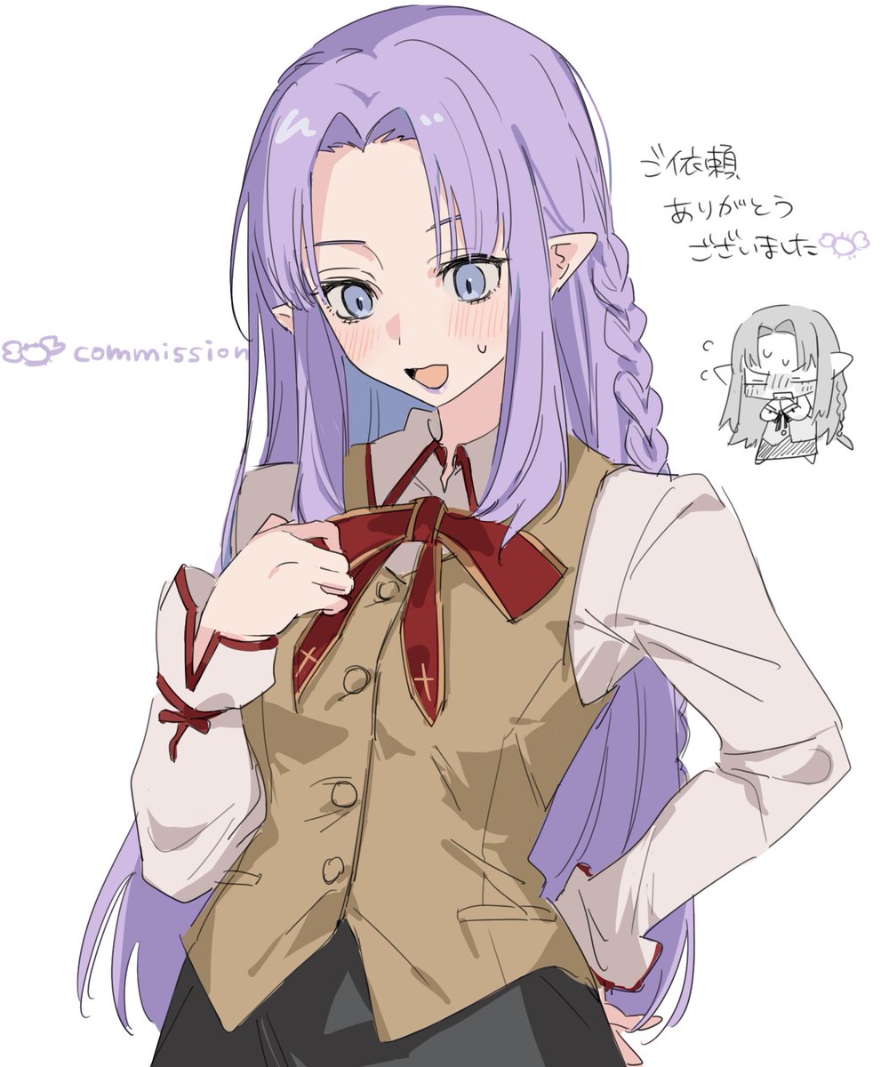 Ki3tyu's tweet photo. skebでかいがんさん(@kaiganskeb  )に
Fateのメディアさんのイラストを描いていただきました！
制服姿のメディアさんとても可愛らしいです！
素敵なイラストありがとうございました！

https://t.co/eo4kqPdDe8 https://t.co/05SnsVdxVu